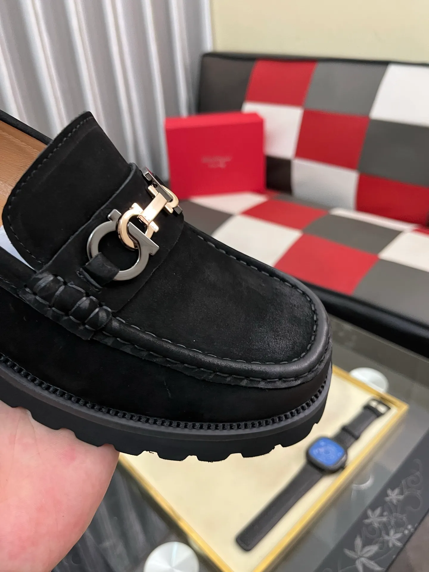 Men's shoes 💰500⌚️⌚️[Salvatore Ferragamo] Ferragamo business leather shoes, 1:1 top purchasing quality, imported selected original open-edge beaded calfskin for the uppers, imported original water-dyed cowhide for the inner feet, imported original customized Italian handmade lightweight foam outsole, size: 38-44 2️⃣colors available